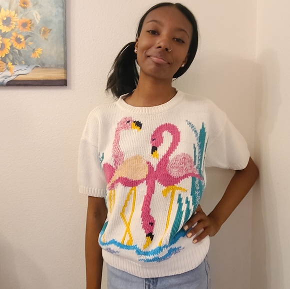 HonorS Misses Flamingo Sweater Shirt🦩 - Picture 2 of 8